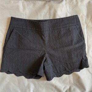 LOFT Riviera Textured Scallop Women's Shorts in Black